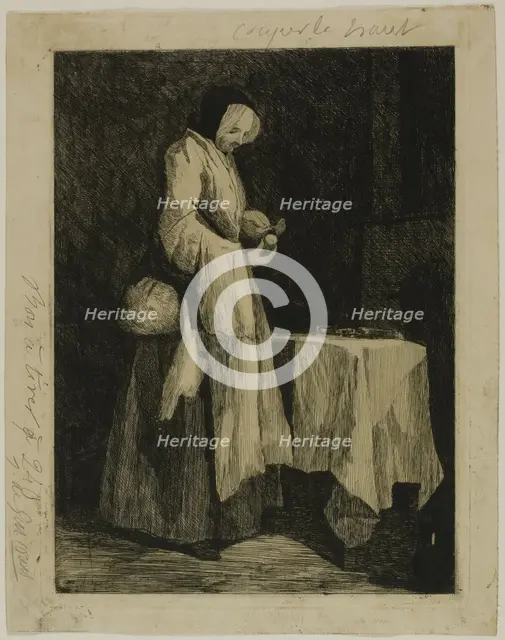 Meal for a Convalescent, 1862. Creator: Jules de Goncourt.