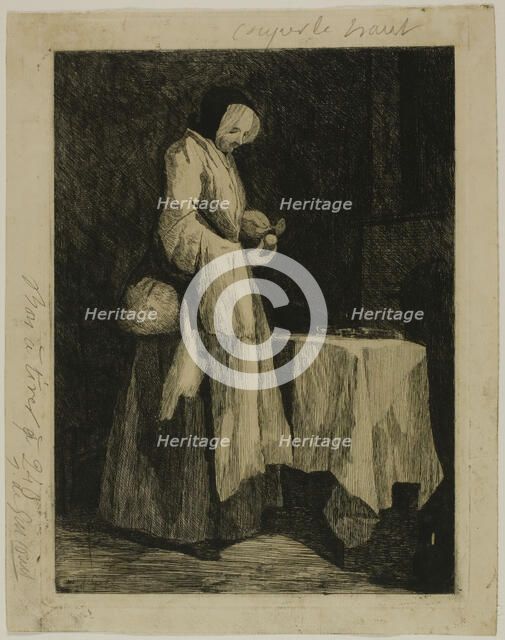 Meal for a Convalescent, 1862. Creator: Jules de Goncourt.