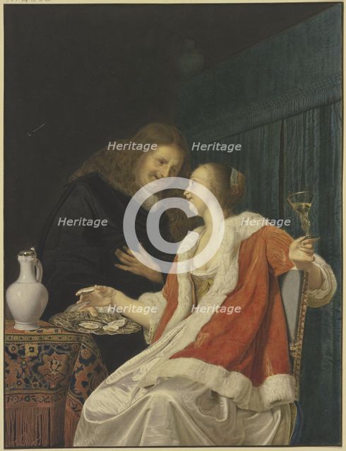 Meal of oysters, 1661. Creator: Jan Frederik Schierecke.