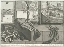 Means by which the large blocks of travertine and marble were lifted..., 1756-57. Creator: Giovanni Battista Piranesi