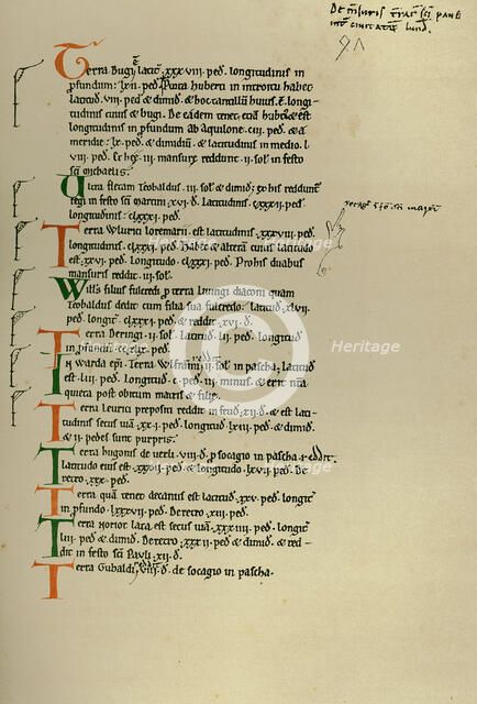 Measurements of the lands of St Paul's within the City of London, (1886). Artist: Unknown