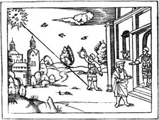 Measuring the altitude of the Sun, 1539. Creator: Unknown
