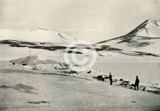 'Meares and Demetri at 'Discovery' Hut', 4 November 1911, (1913).  Artist: Herbert Ponting.