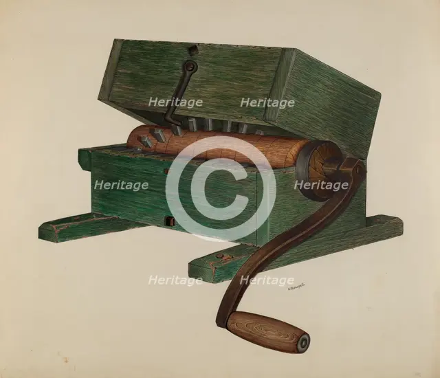 Meat Chopper, c. 1940. Creator: Raymond Manupelli.
