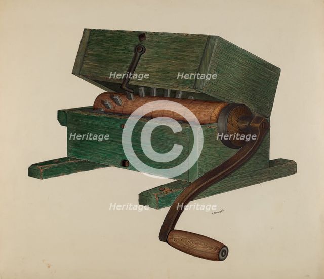Meat Chopper, c. 1940. Creator: Raymond Manupelli.