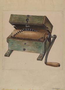 Meat Chopper, c. 1936. Creator: Thomas Holloway