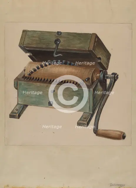Meat Chopper, c. 1936. Creator: Thomas Holloway.