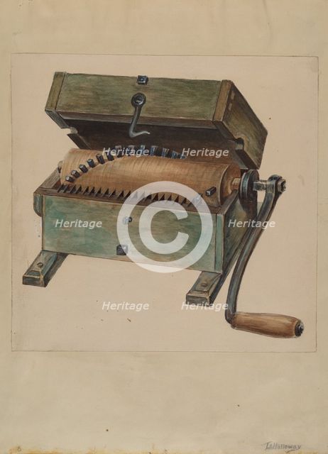 Meat Chopper, c. 1936. Creator: Thomas Holloway.