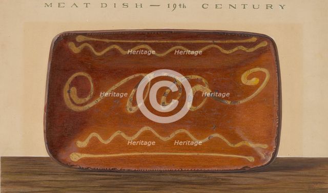 Meat Dish, c. 1939. Creator: Philip Smith.