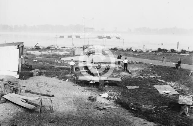 Meckler-Allen Aeroplane, between c1910 and c1915. Creator: Bain News Service.