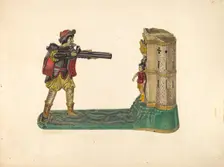 Mechanical Toy Bank, c. 1940. Creator: Milton Bevier