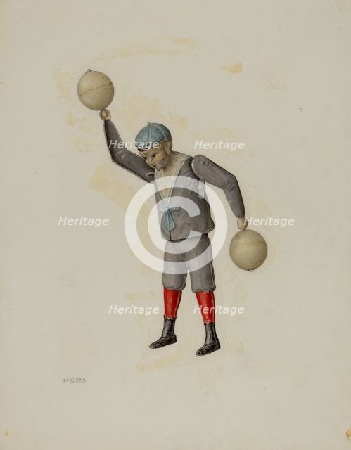 Mechanical Toy, c. 1937. Creator: Isidore Danziger.