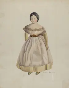 Mechanical Walking Doll, c. 1938. Creator: Bertha Semple