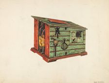 Mechanical Bank, c. 1938. Creator: Einar Heiberg