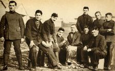 Mechanics of the Royal Flying Corps, Farnborough, First World War, 1915, (1933). Creator: Unknown