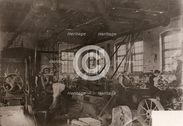 Mechanics’ shop, Rowntree Cocoa Works, York, Yorkshire, 1900. Artist: Unknown