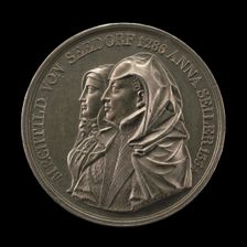 Mechtild von Seedorf and Anna Seiler [obverse], 1818. Creator: Sebastian Burger