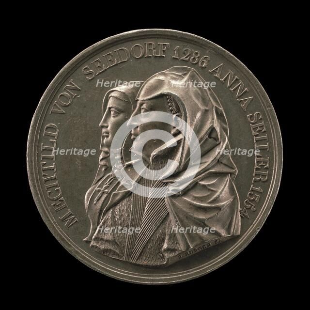 Mechtild von Seedorf and Anna Seiler [obverse], 1818. Creator: Sebastian Burger.