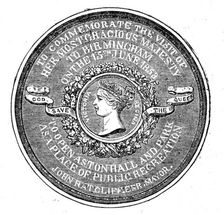 Medal Commemorative of the Opening of Aston Park and Hall by Her Majesty, 1858. Creator: Unknown