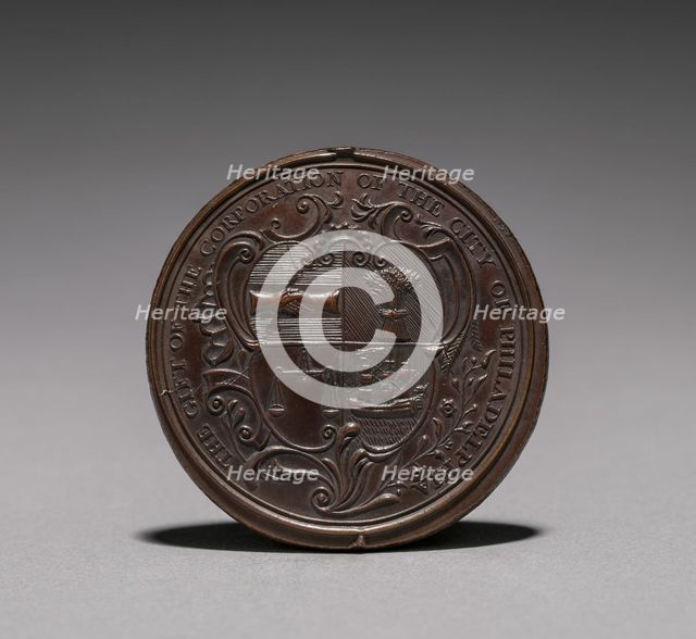 Medal: Commemorating the Destruction of Kittanning …, 8 September 1756 (obverse), 1756. Creator: Unknown.