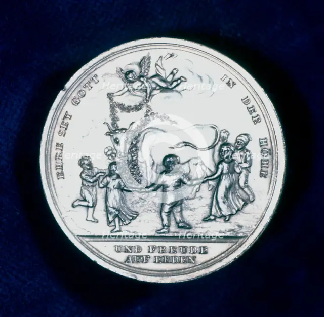 Medal commemorating the discovery of smallpox vaccination in 1796 (1800). Creator: Unknown.