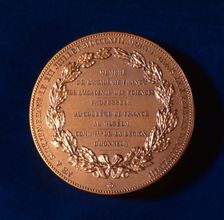 Medal commemorating Claude Bernard, French physiologist, 19th century. Creator: Unknown