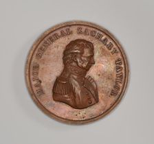 Medal commemorating Major General Zachary Taylor, 1847. Creator: Charles C. Wright