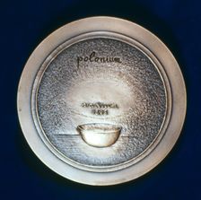 Medal commemorating Marie Sklodowska Curie, Polish-born French physicist, 1967