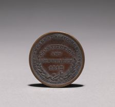 Medal: Constitution and Guerriere, 1812 (reverse), 1812. Creator: Unknown