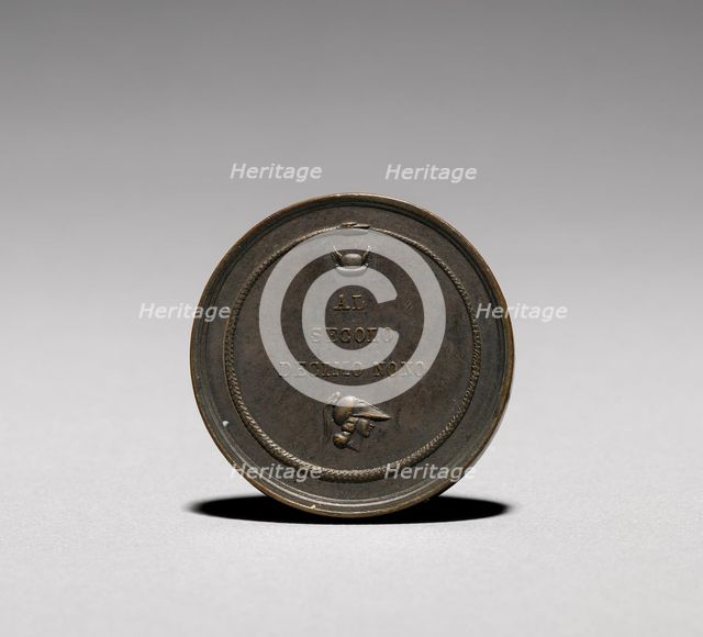 Medal: Antonio Canova (reverse). Creator: Francesco Putinati (Italian, 1775-1848).