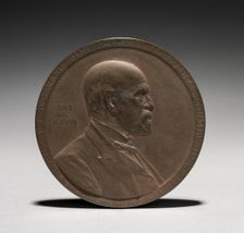 Medal: Abram Stevens Hewitt , 1875-1925. Creator: Louis-Oscar Roty (French, 1846-1911)