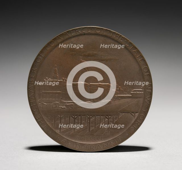 Medal: Abram Stevens Hewitt (reverse), 1875-1925. Creator: Louis-Oscar Roty (French, 1846-1911).