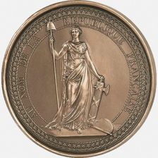 Medal after the Seal of the First French Republic, 1792. Creator: Historic Object