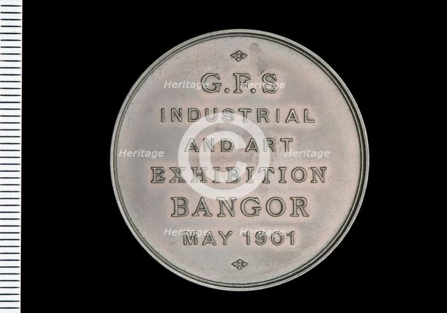 Medal; GFS Industrial & Art Exhib, Bangor, 1901.  Creator: Unknown.