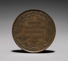 Medal: Guiseppe Rossi Pittore (reverse). Creator: Luigi Cossa (Italian, 1789-1867)