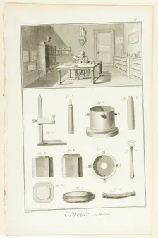 Medal Engraving, from Encyclopédie, 1762/77. Creator: Benoit-Louis Prevost