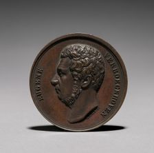 Medal: Eugene Verboeckhoven, 1800s. Creator: Unknown