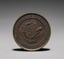 Medal: Eugene Verboeckhoven (reverse), 1800s. Creator: Unknown