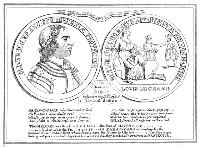 Medal from the time of Oliver Cromwell, 17th century. Artist: Unknown