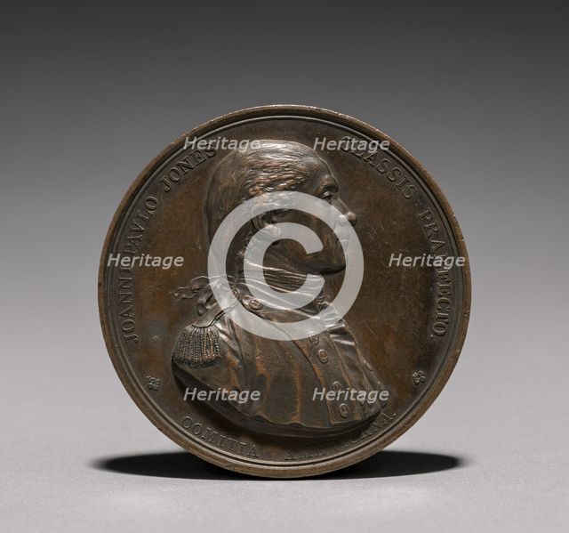 Medal: John Paul Jones. Creator: Jules Dupré (French, 1811-1889).