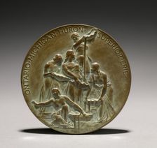 Medal: Ontario Sends Greetings to the Sea (reverse), 1800s-1900s. Creator: Lorado Taft (American, 1860-1936)