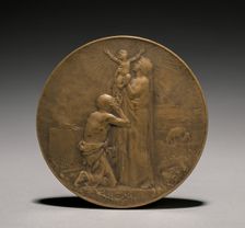 Medal (obverse), 1800s. Creator: Jules Dupré (French, 1811-1889)