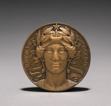 Medal (obverse), 1914-1916. Creator: Auguste Dujardin (French, 1847-1918)