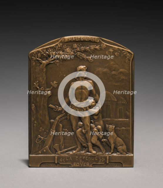 Medal (obverse), 1914-1918. Creator: Emile André Boisseau (French, 1842-1923).