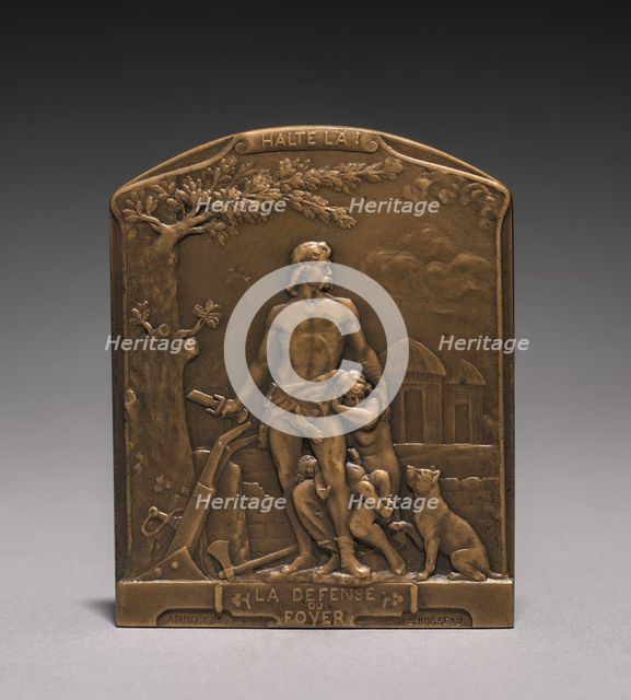 Medal (obverse), 1914-1918. Creator: Emile André Boisseau (French, 1842-1923).