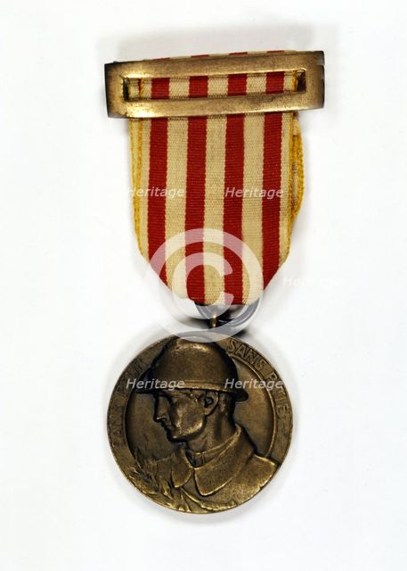 Medal of Catalonia to the Catalan Volunteers of the Great War (1914-1918), 1918.