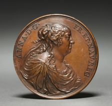 Medal of Anne of Austria (obverse), 1660. Creator: Jean Warin (French, 1604-1672)