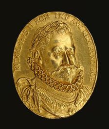 Medal of Emperor Rudolf II (1552-1612), about 1600. Creator: Unknown