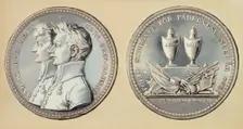 Medal of the opening vignette of the Traveller's Vision poem, 1897-1900. Creator: Albert Edelfelt