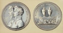 Medal of the opening vignette of the Traveller's Vision poem, 1897-1900. Creator: Albert Edelfelt